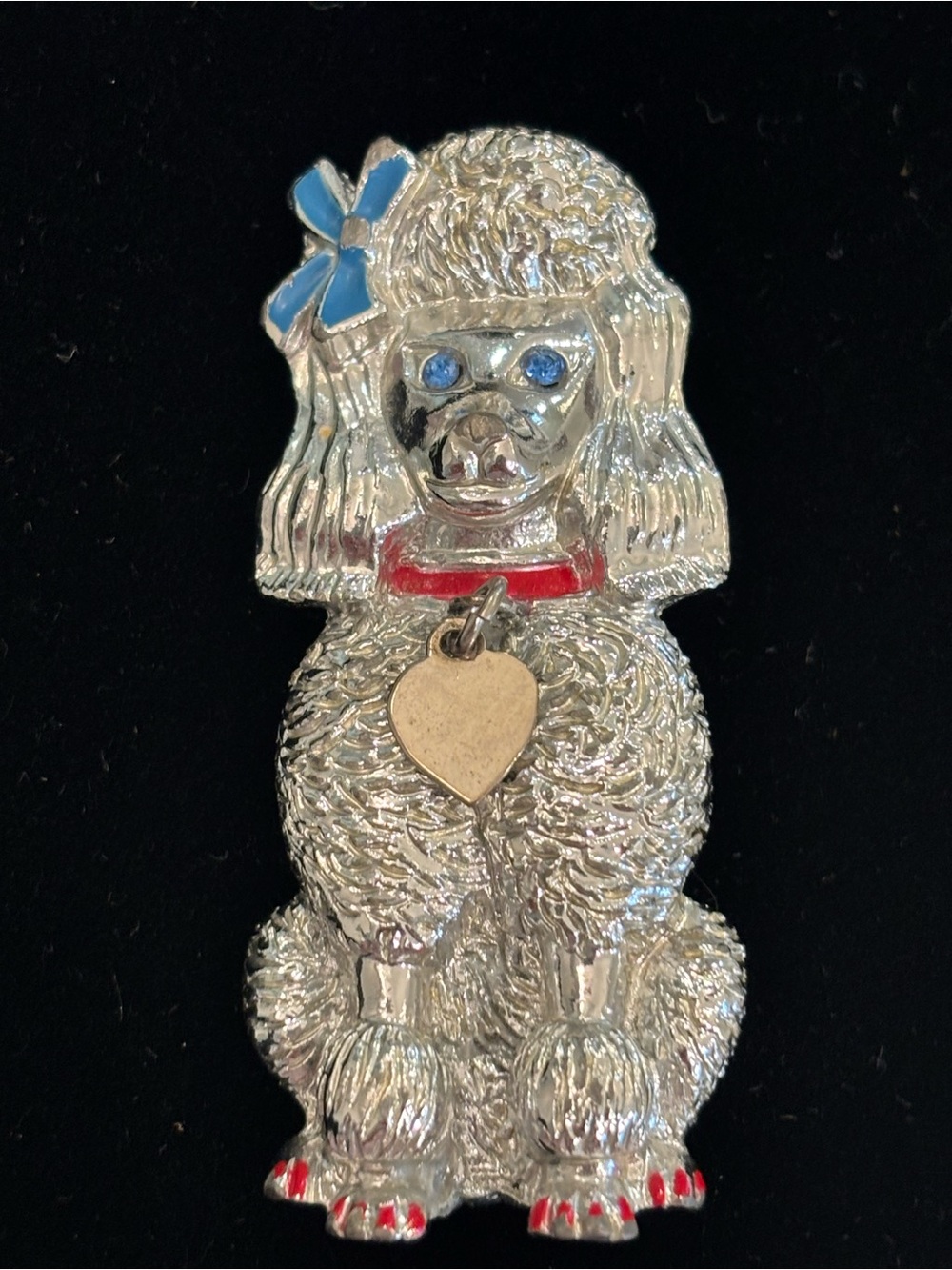 Vintage Sarah Coventry Silver-tone Poodle Brooch